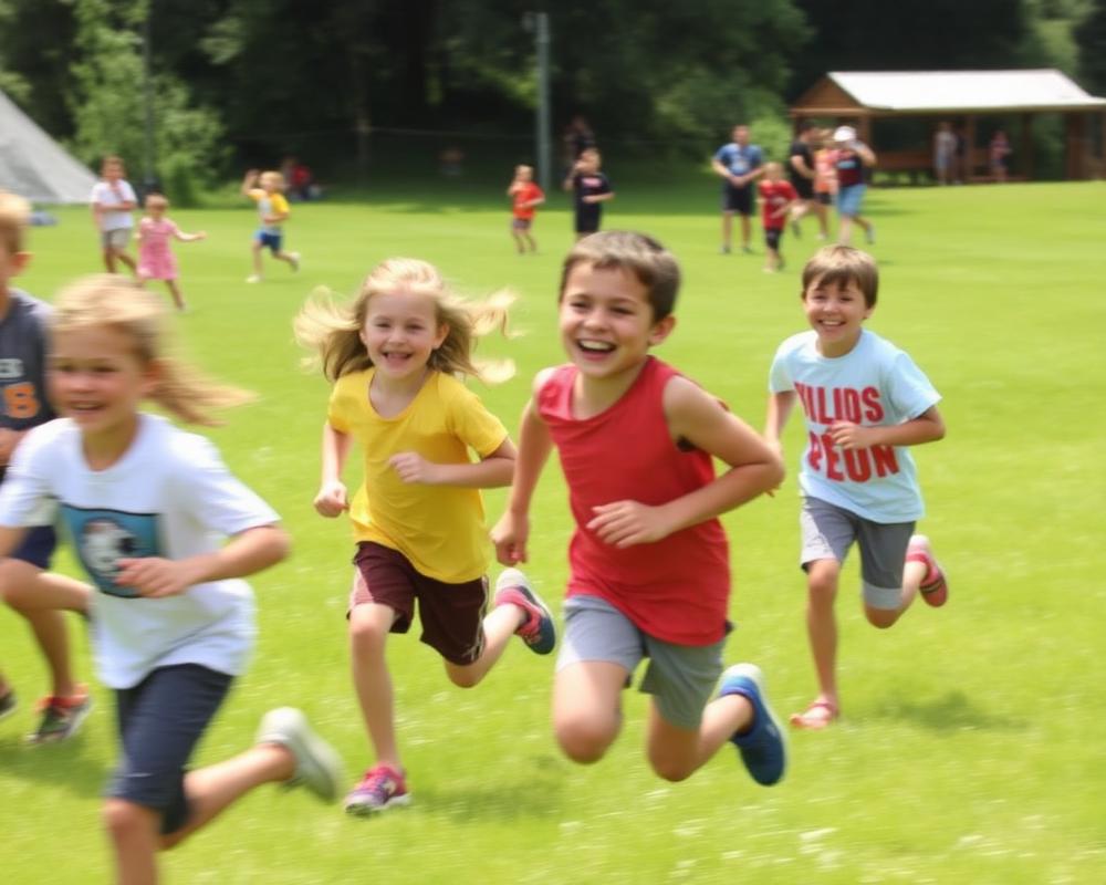 Kids playing outdoors