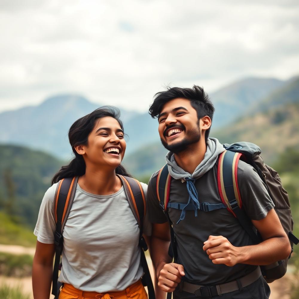 Students laughing